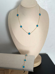 Collier Baya [ bleu ]