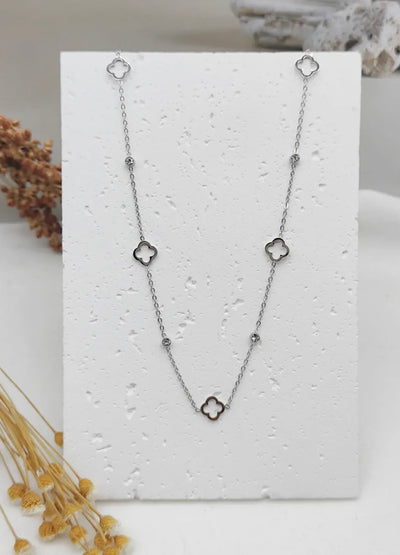 Collier Léa simple [ argenté ]